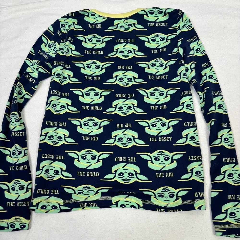 Boys Mandalorian Pajamas Climate Right CuddlDuds Size Large Pants‎ & Long Sleeve